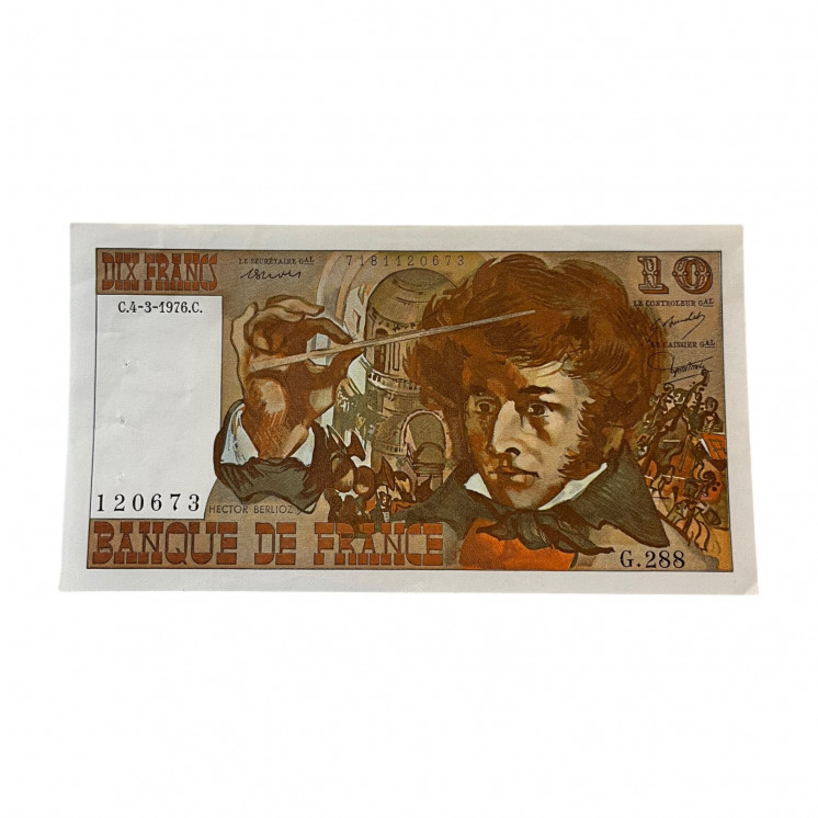 10 Francs Berlioz, 1976