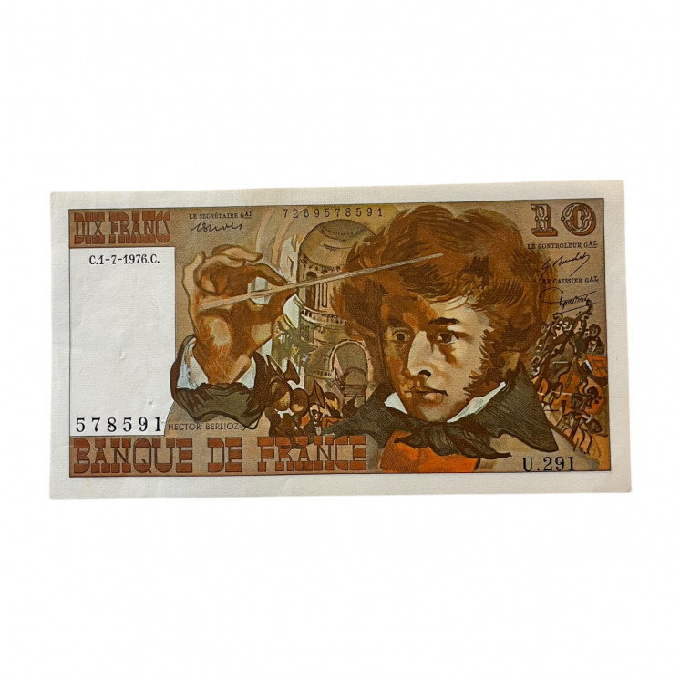 10 Francs Berlioz, 1976