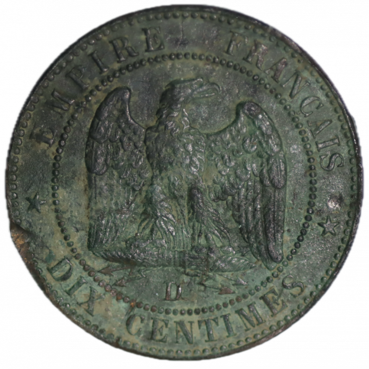 10 Centimes Napoléon III 1855 D (Lyon)