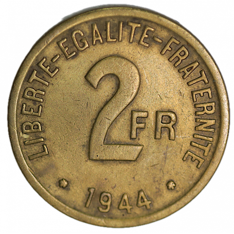 2 Francs France 1944