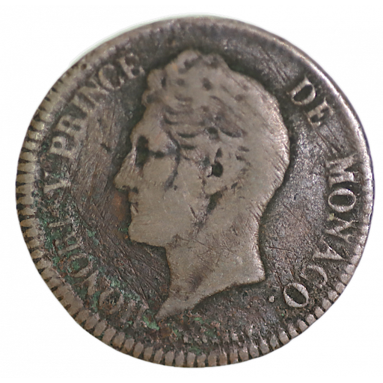 5 Centimes Monaco 1837 MC, Honore V