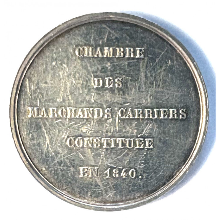 Jeton, Chambre des Marchands Cariers, Argent