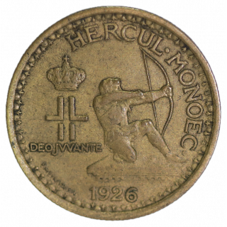 50 Centimes Archet de Monaco 1926 Poissy