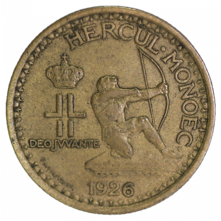 50 Centimes Archet de Monaco 1926 Poissy