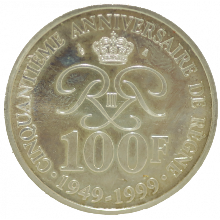 100 Francs Monaco Rainier III 1999, Argent