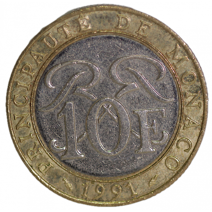 10 Francs Monaco 1991, Chevalier