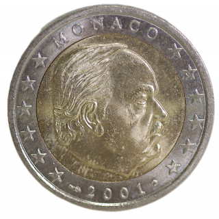 2 Euros Rainier III, 2001