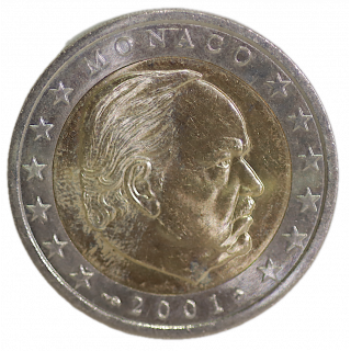 2 Euros Rainier III, 2001