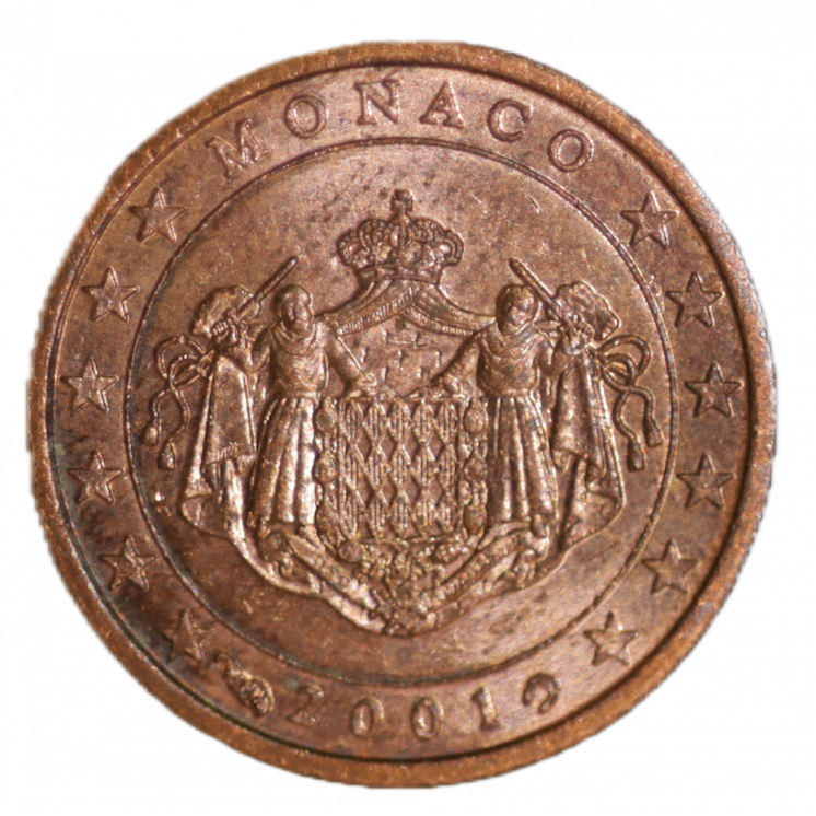 1 Centime Euros Monaco 2001