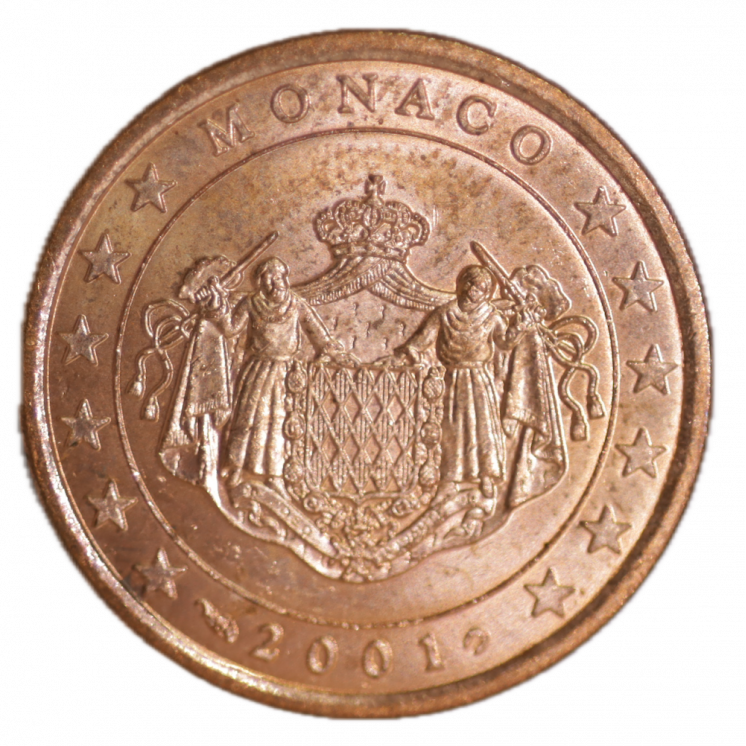 5 Centimes Euros Monaco 2001