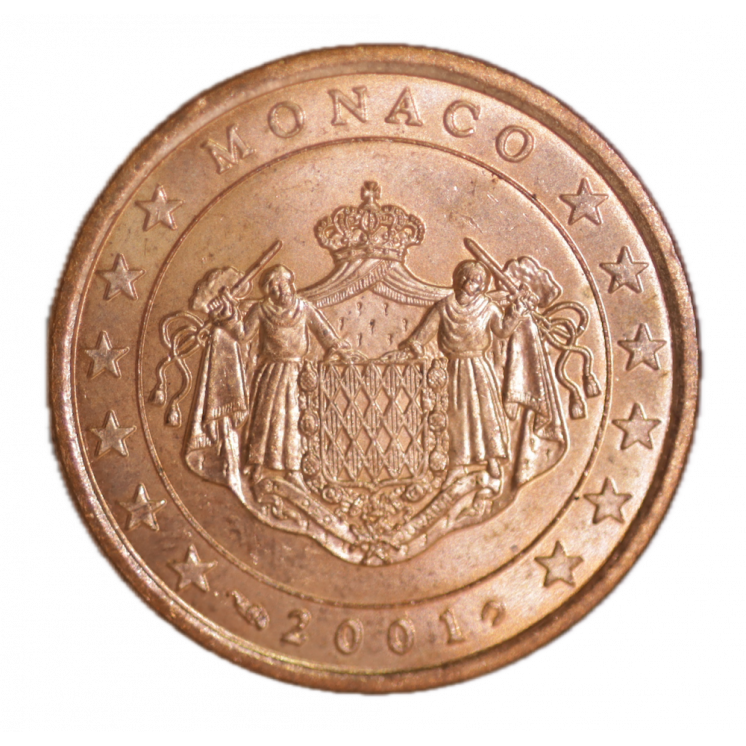 5 Centimes Euros Monaco 2001