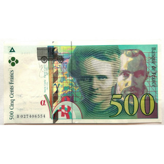 Billet de 500 Francs 1994 Pierre et Marie Currie SUP