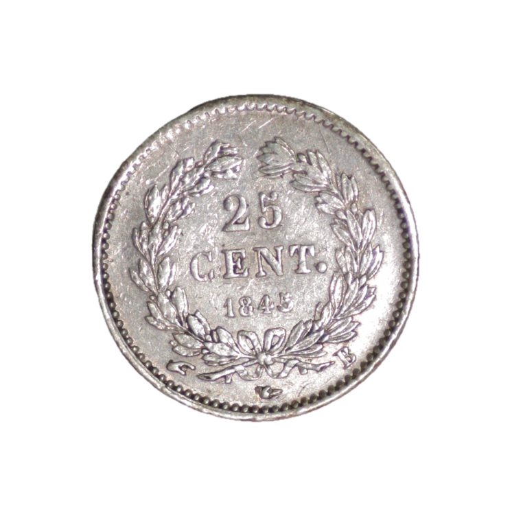 25 Centimes de Franc, 1845 B