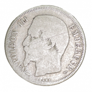 1 Franc, Napoléon III, 1860 A