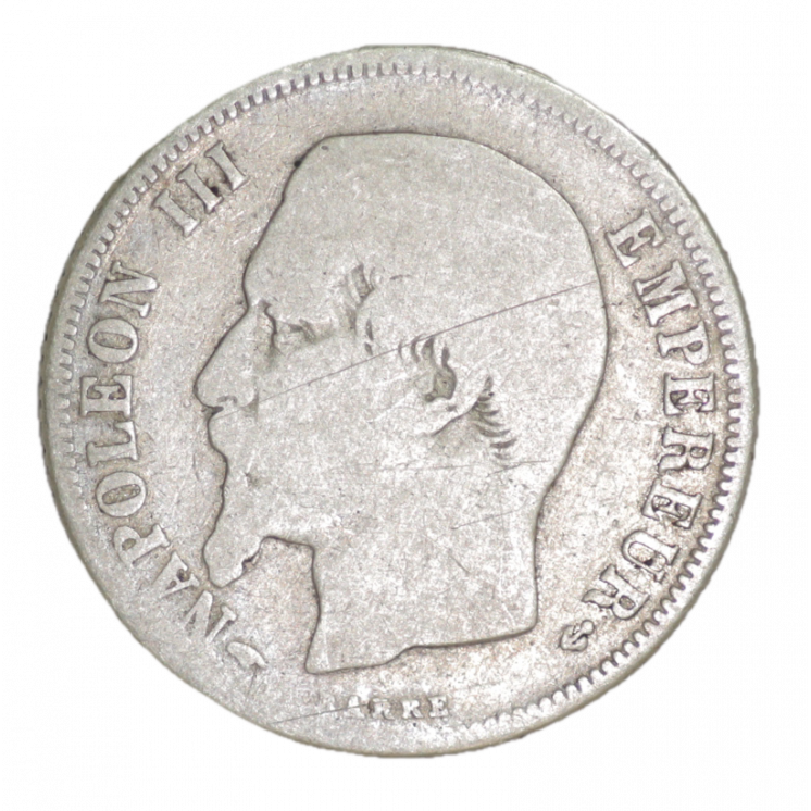 1 Franc, Napoléon III, 1860 A