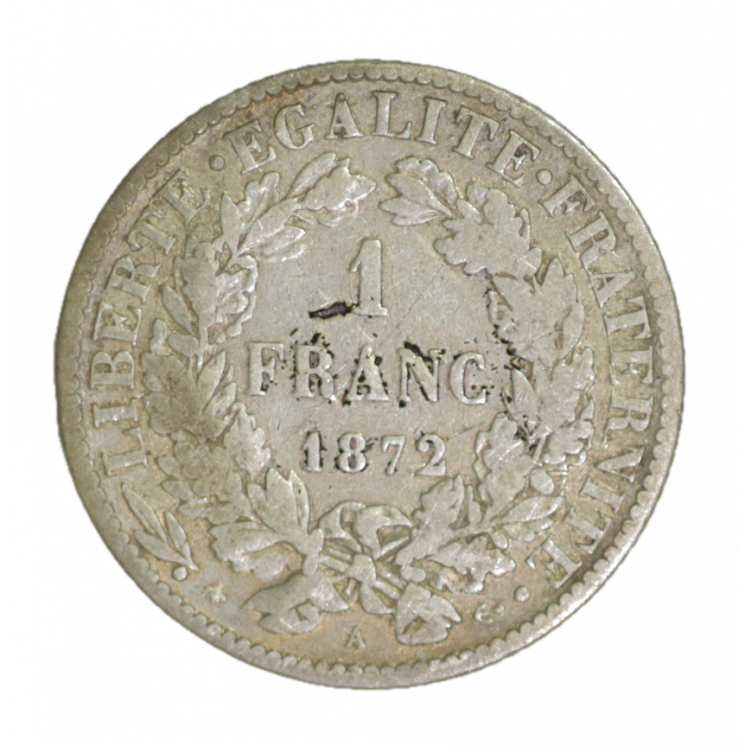 1 Franc Cérès 1872 A (Paris)