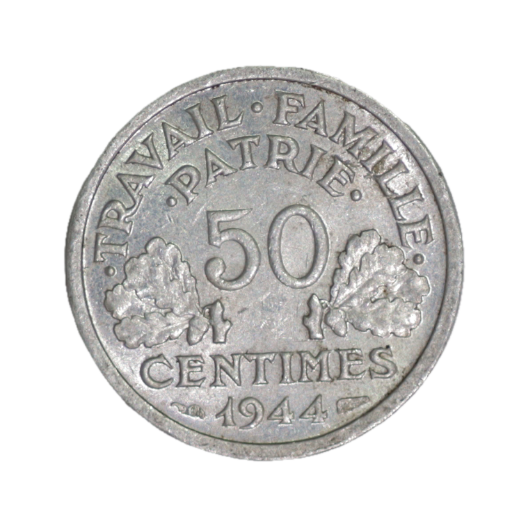 50 Centimes 1944 B