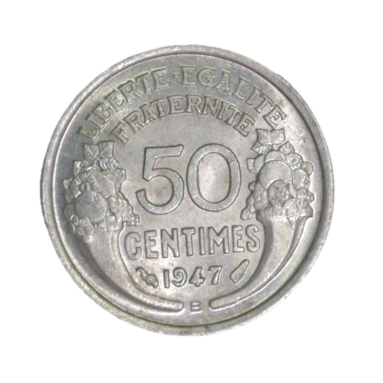 50 Centimes 1947 B