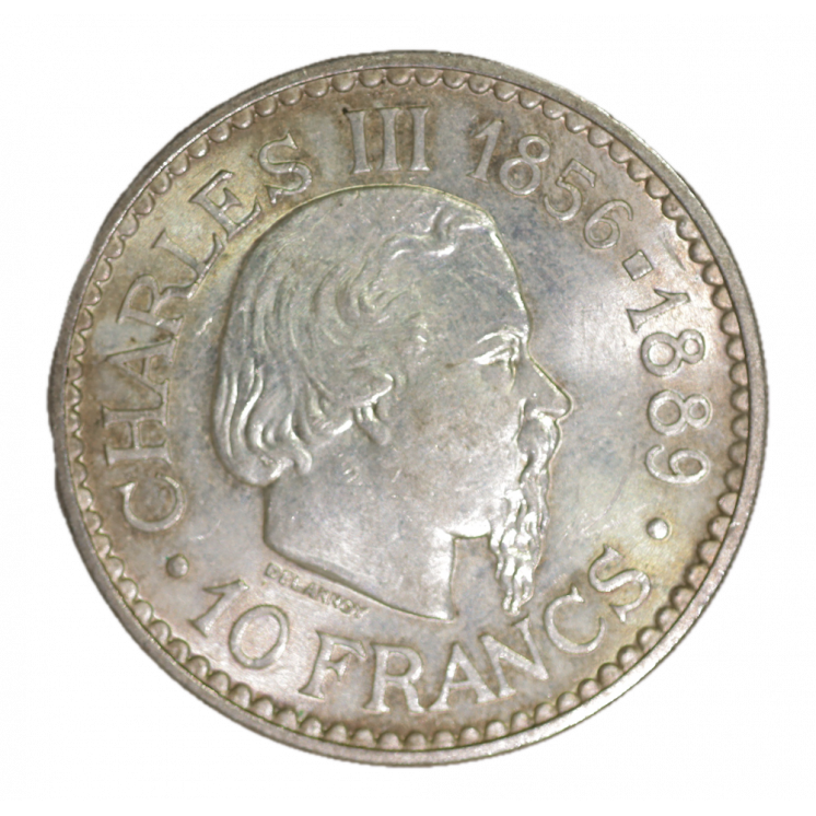 10 Francs Charles III Monaco 1966