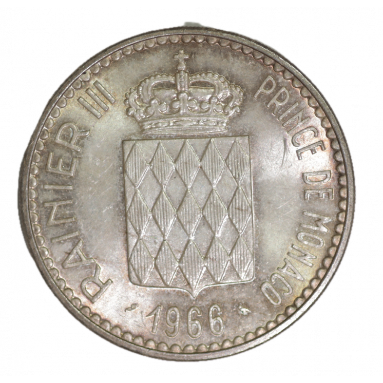 10 Francs Charles III Monaco 1966