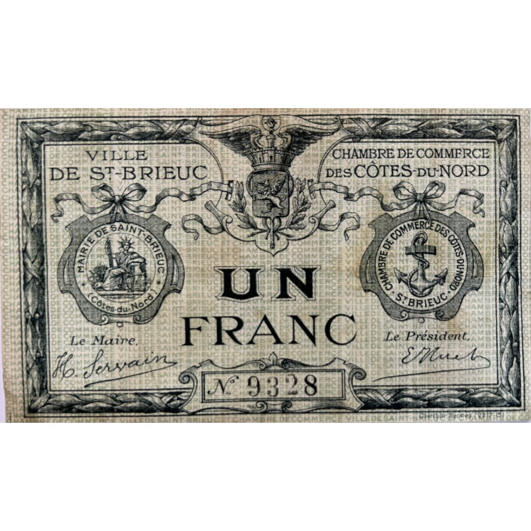 1 Franc, Saint Brieuc