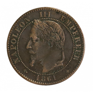 2 Centime Napoléon III 1861 BB (Strasbourg)