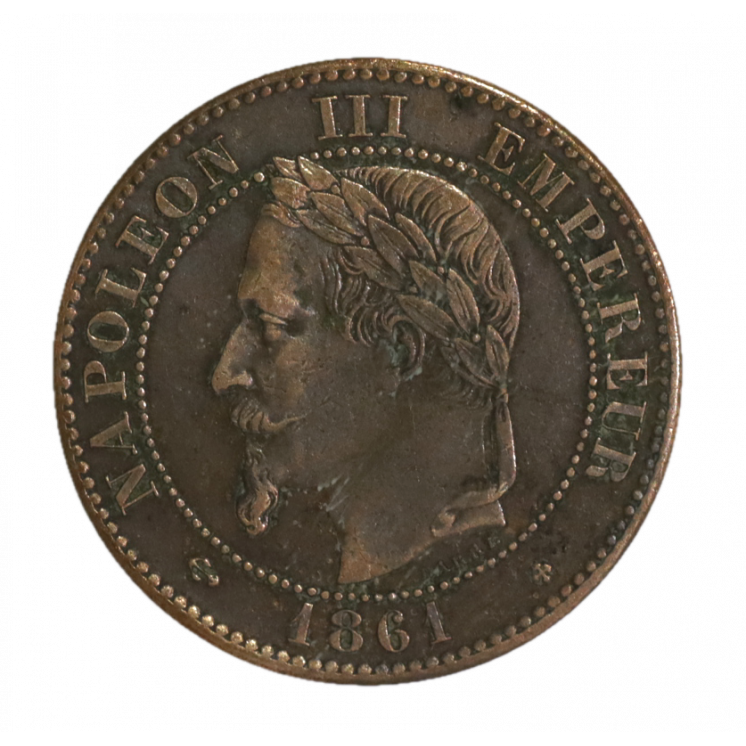 2 Centime Napoléon III 1861 BB (Strasbourg)