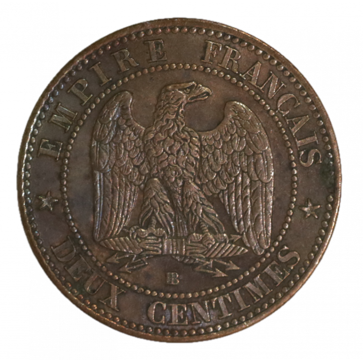 2 Centime Napoléon III 1861 BB (Strasbourg), TTB