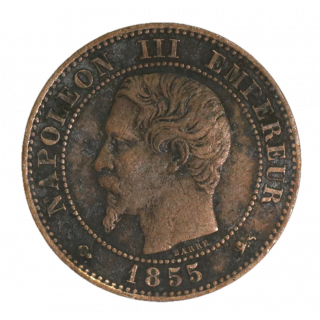 2 Centime Napoléon III 1855 D (Lyon)