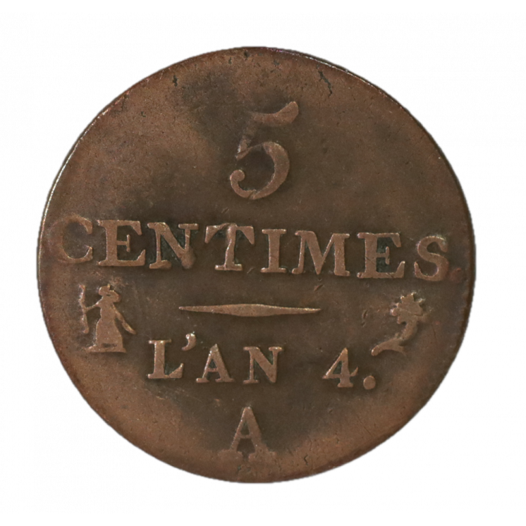 5 Centime Dupuis l'AN 4 A (Paris)