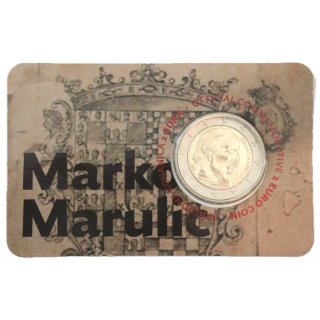 2024 - Croatie, Coincard 2 euros Marko Marulic