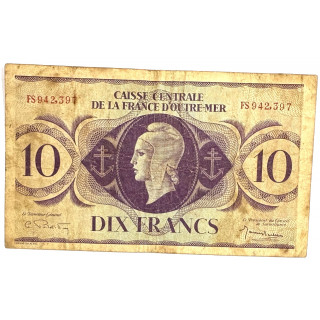 10 Francs caisse centrale de la France d'outre mer