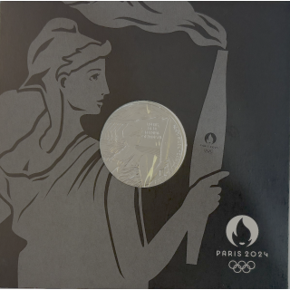 2024 - 7,5 Euros La Flamme Olympique, Argent, Monnaie de Paris