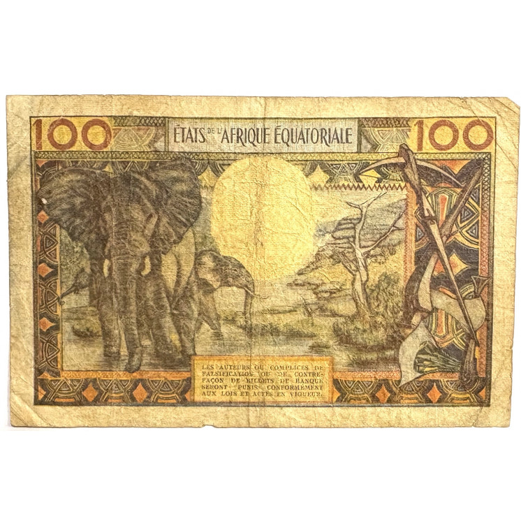 Billet 100 Francs des Etats de l'Afrique Equatoriale