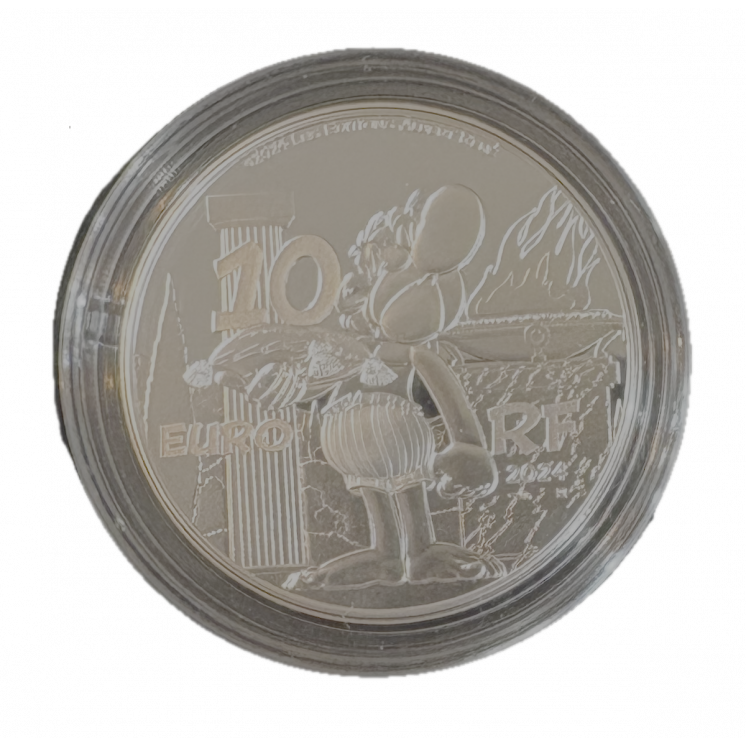 2024 - 10 Euros Astérix aux jeux olympiques, Argent, Monnaie de Paris