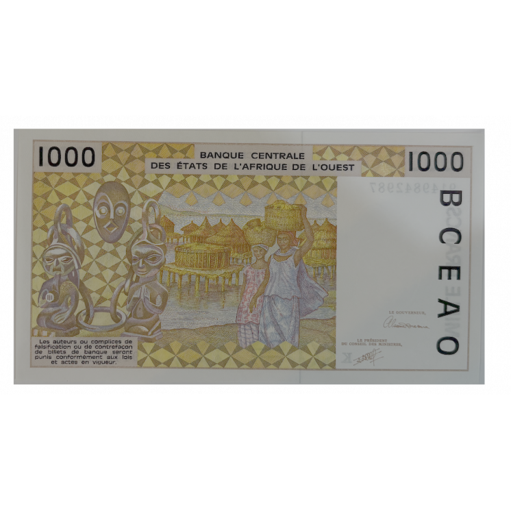 Billet 1 000 Francs de la Banque centrale des états d'Afrique de l'Ouest