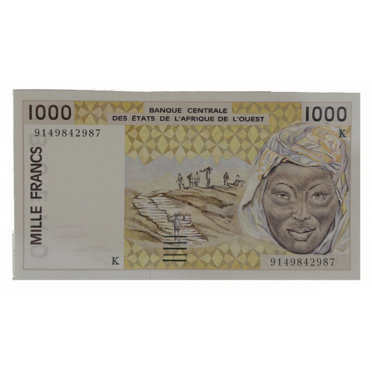 Billet 1 000 Francs de la Banque centrale des états d'Afrique de l'Ouest