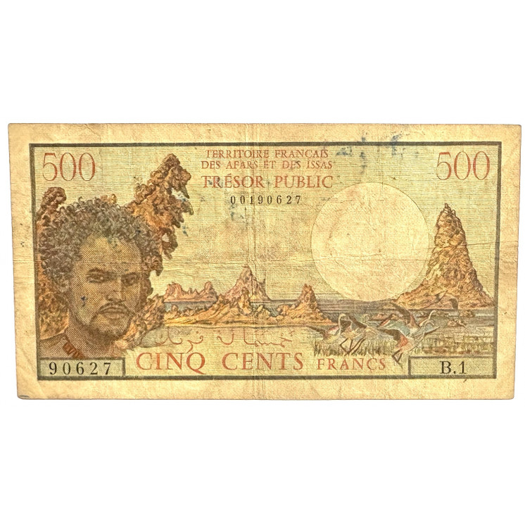 Billet de 500 Francs Afars et Issas