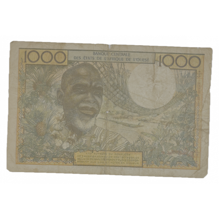 Billet 1 000 Francs de la Banque centrale des états d'Afrique de l'Ouest