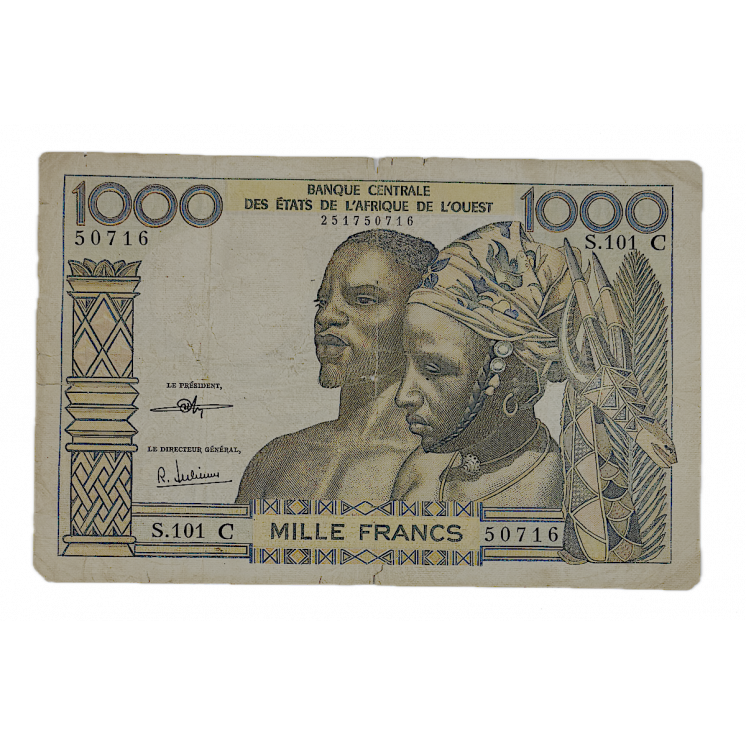 Billet 1 000 Francs de la Banque centrale des états d'Afrique de l'Ouest