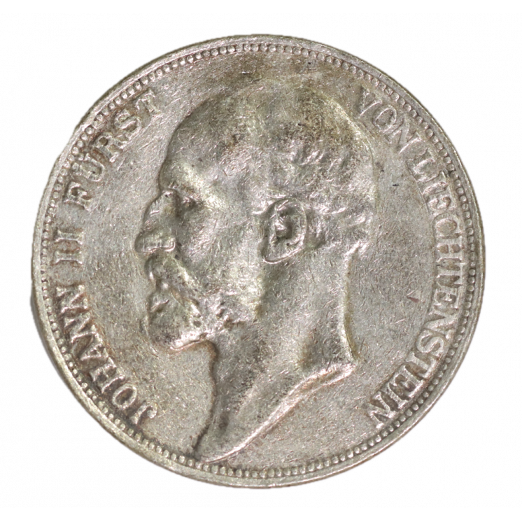 2 Franken 1924, Johan II, Liechtenstein