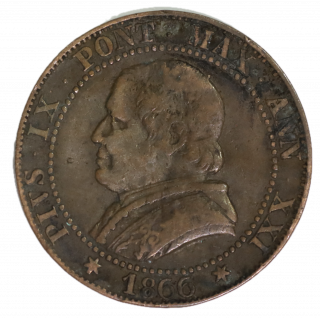 1 soldo, Pie IX, Vatican 1866