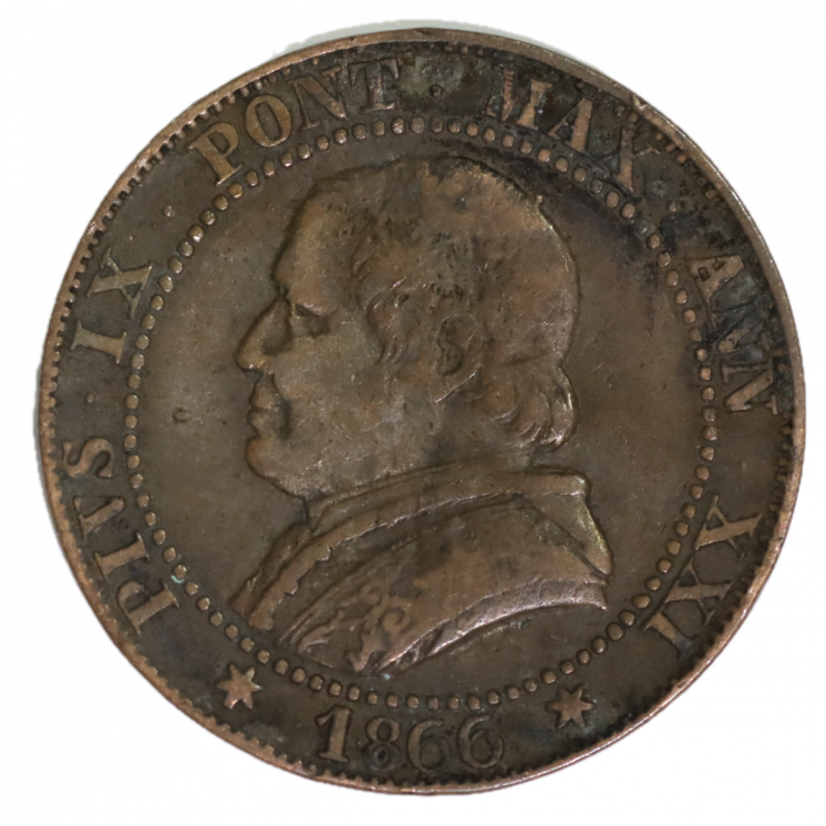 1 soldo, Pie IX, Vatican 1866