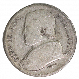 20 Baiocchi, Pie IX, Vatican 1864