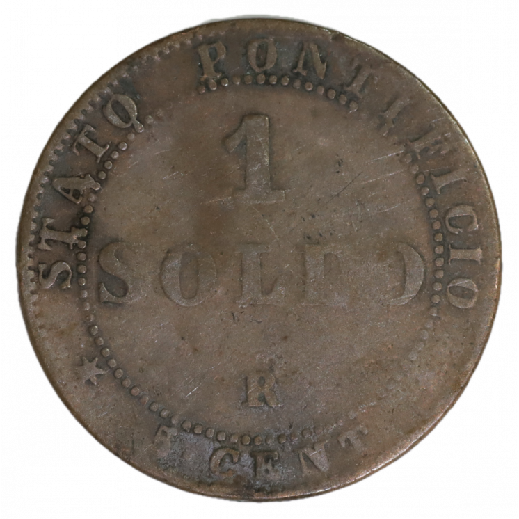 1 soldo, Pie IX, Vatican 1867