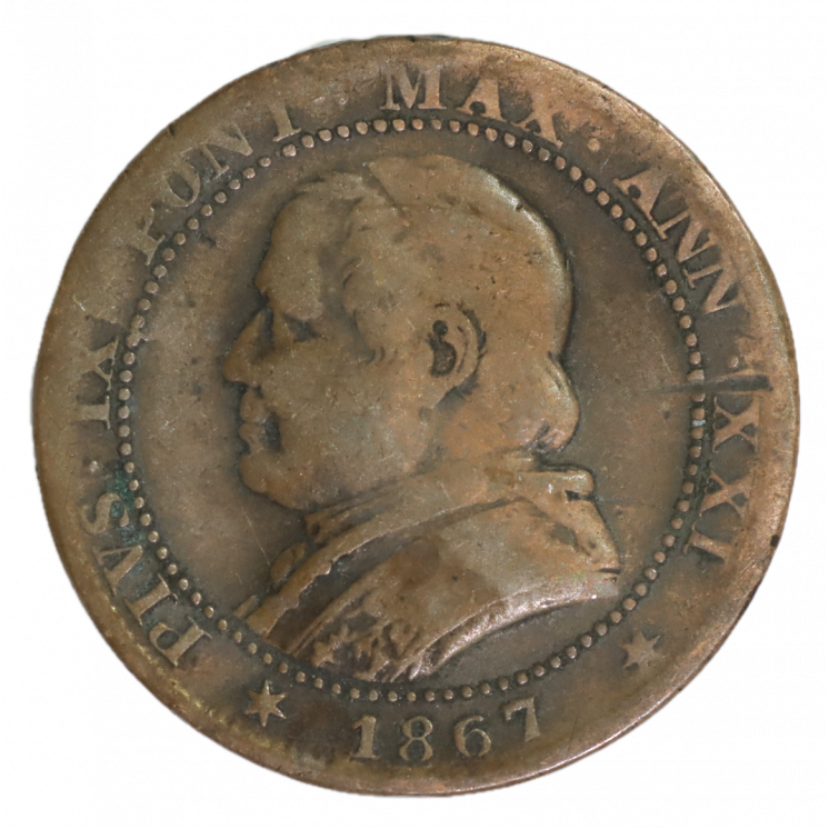 1 soldo, Pie IX, Vatican 1867