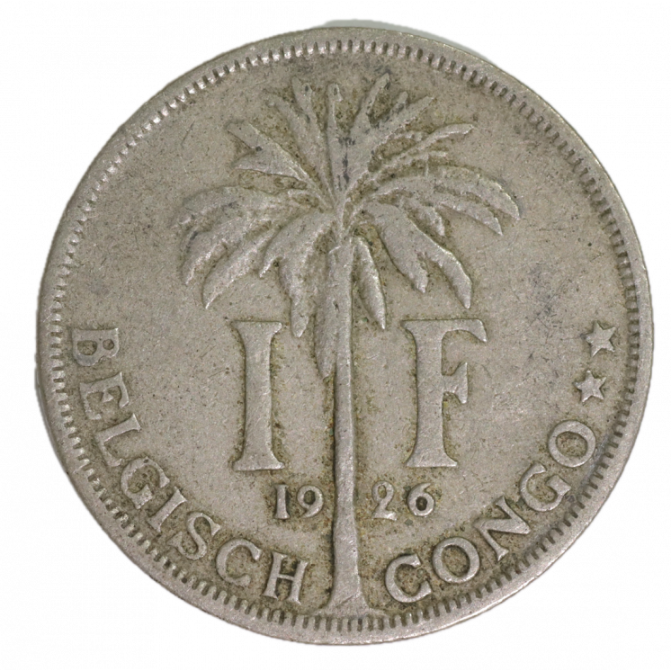 1 Franc Congo Belge Albert roi des Belges