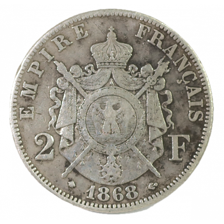 2 Francs 1868 A (Paris), Napoleon III