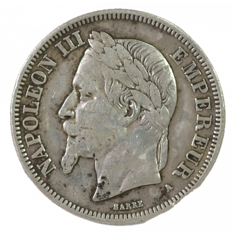 2 Francs 1868 A (Paris), Napoleon III