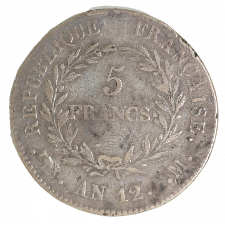 5 Francs An 12 M Bonaparte Premier Consul